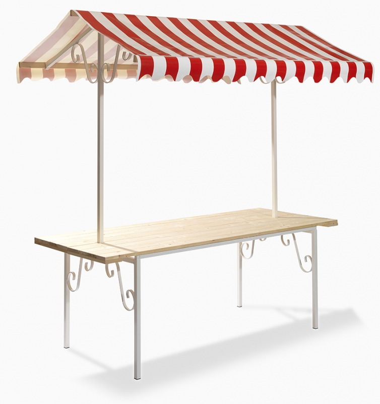 Market stand france red/white Market stand france red/white